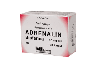 ADRENALIN BIOFARMA 0,5MG/1 ML 100 AMPUL İlaç Görseli