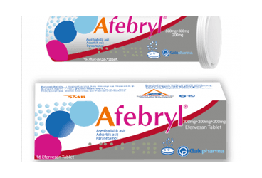 AFEBRYL 300 MG /300 MG/200 MG EFERVESAN TABLET (16 TABLET) İlaç Görseli