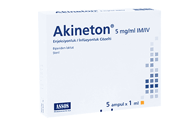 AKINETON 5 MG/ML ENJEKSIYON ICIN SOLUSYON ICEREN 1 ML X 5 AMPUL İlaç Görseli
