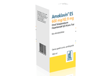 AMOKLAVIN ES 600/42,9 MG ORAL SUSPANSIYON ICIN KURU TOZ 150 ML İlaç Görseli