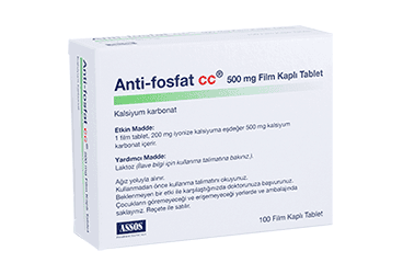 ANTI-FOSFAT CC 500 MG 100 TABLET İlaç Görseli