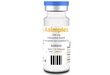 ASIMPLEX 250 MG ENJEKSIYONLUK COZELTI HAZIRLAMAK ICIN LIYOFILIZE TOZ (1 FLAKON) İlaç Görseli