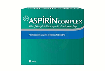 ASPIRIN COMPLEXORAL SUSPANSIYON GRANULLU 500/30 MG 10 SASE İlaç Görseli