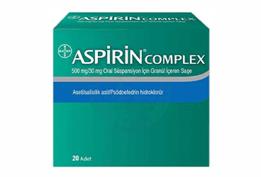 ASPIRIN COMPLEXORAL SUSPANSIYON GRANULLU 500/30 MG 20 SASE İlaç Görseli