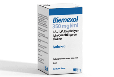 BIEMEXOL 350 MGI/ML IA, IV, INTRATEKAL ENJEKSIYON ICIN COZELTI ICEREN 100 ML 1 FLAKON İlaç Görseli