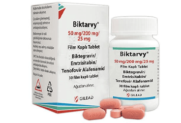 BIKTARVY 50 MG/200 MG/25 MG FILM KAPLI TABLET (30 TABLET) İlaç Görseli