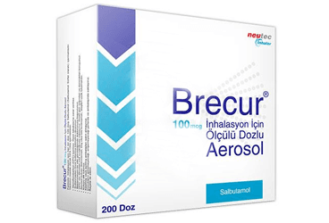 BRECUR 100 MCG OLCULU DOZLU INHALASYON SUSPANSIYONU (200 DOZ) İlaç Görseli