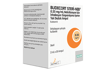 BUDECORT STERI-NEB 0,25 MG/ML NEBULIZASYON ICIN INHALASYON SUSPANSIYONU ICEREN TEK DOZLUK 20 AMPUL İlaç Görseli