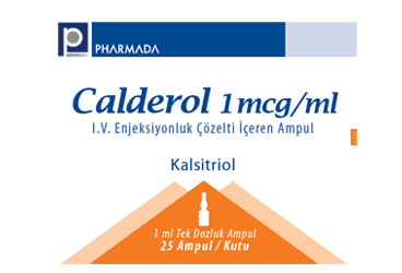 CALDEROL 1 MCG/ML I.V. ENJEKSIYONLUK COZELTI ICEREN 25 AMPUL İlaç Görseli