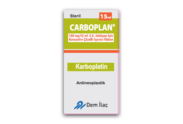 CARBOPLAN 150 MG/15ML INFUZYON ICIN ENJEKSIYONLUK COZELTI (1 FLAKON) İlaç Görseli