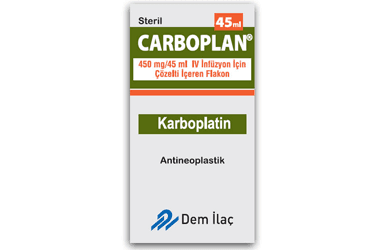 CARBOPLAN 450 MG/45ML INFUZYON ICIN ENJEKSIYONLUK COZELTI (1 FLAKON) İlaç Görseli