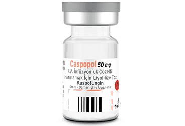 CASPOPOL 50 MG IV INFUZYONLUK COZELTI HAZIRLAMAK ICIN LIYOFILIZE TOZ İlaç Görseli