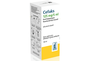 CEFAKS 125 MG/5 ML ORAL SUSPANSIYON HAZIRLAMAK ICIN GRANUL 100 ML İlaç Görseli