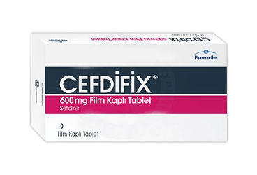 CEFDIFIX 600 MG 14 FILM KAPLI TABLET (14 FILM KAPLI TABLET) İlaç Görseli