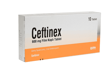 CEFTINEX 600 MG 10 FILM KAPLI TABLET İlaç Görseli