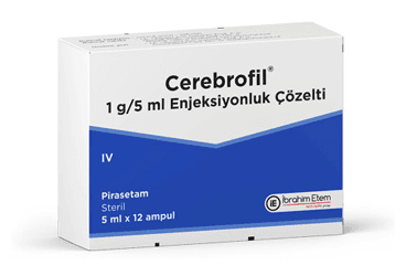 CEREBROFIL 1 GR / 5 ML ENJEKSIYONLUK COZELTI (12 AMPUL) İlaç Görseli