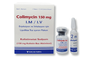 COLIMYCIN 4.500.000 IU IM/IV ENJ. VE INHALASYON ICIN LIYOFILIZE TOZ ICEREN FLAKON İlaç Görseli