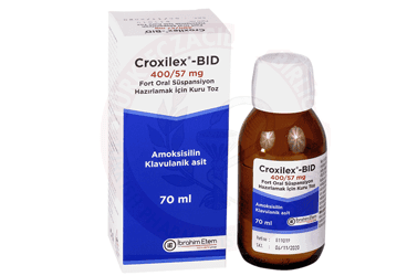 CROXILEX-BID 400/57 MG FORT ORAL SUSPANSIYON HAZIRLAMAK ICIN KURU TOZ (100 ML) İlaç Görseli