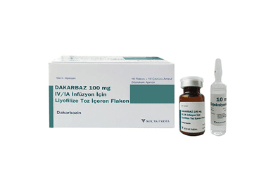 DAKARBAZ 100 MG IV/IA INFUZYON ICIN LIYOFILIZE TOZ ICEREN 10 FLAKON İlaç Görseli