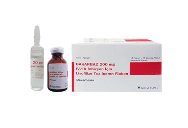 DAKARBAZ 200 MG IV/IA INFUZYON ICIN LIYOFILIZE TOZ ICEREN 10 FLAKON İlaç Görseli