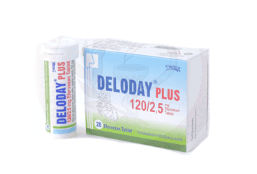 DELODAY PLUS 120 MG /2,5 MG EFERVESAN TABLET İlaç Görseli