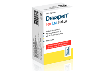 DEVAPEN 400 I.M. ENJEKSIYONLUK COZELTI ICIN TOZ ICEREN FLAKON (1 FLAKON) İlaç Görseli