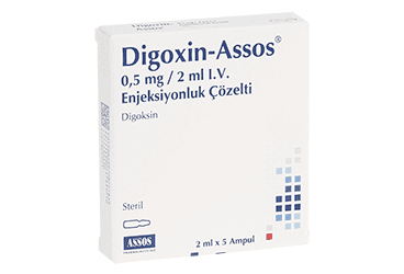 DIGOXIN - ASSOS 0,5 MG /2 ML IV ENJEKSIYONLUK COZELTI 5 AMPUL İlaç Görseli