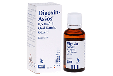DIGOXIN ASSOS 0,5 MG/ML ORAL DAMLA, COZELTI (1 SISE) İlaç Görseli