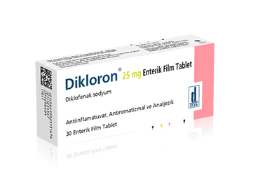 DIKLORON 25 MG 30 ENTERIK FILM TABLET İlaç Görseli