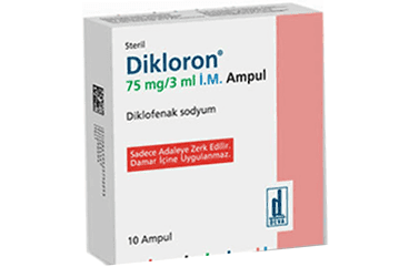 DIKLORON 75 MG/3 ML I.M. ENJEKSIYONLUK COZELTI (10 AMPUL) İlaç Görseli