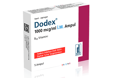 DODEX 1000 MCG/ML I.M. ENJEKSIYONLUK COZELTI ICEREN (5 AMPUL) İlaç Görseli