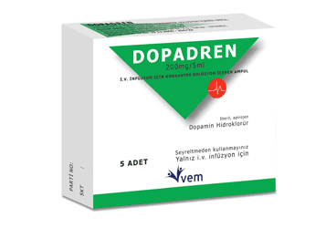 DOPADREN 200 MG/5 ML IV INFUZYON ICIN KONSANTRE COZELTI ICEREN 5 AMPUL İlaç Görseli
