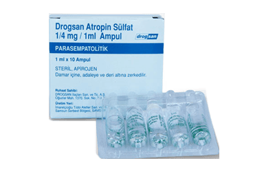 DROGSAN ATROPIN SULFAT 1/4 MG/1 ML ENJEKSIYONLUK COZELTI, 100 AMPUL İlaç Görseli
