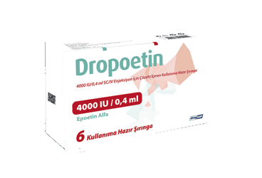 DROPOETIN 4000 IU/0,4 ML SC/IV ENJEKSIYON ICIN COZELTI ICEREN KULLANIMA HAZIR 6 SIRINGA İlaç Görseli