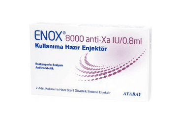 ENOX 8000 ANTI-XA IU/0,8 ML 2 KULLANIMA HAZIR ENJEKTOR İlaç Görseli