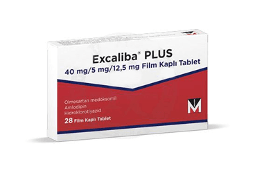 EXCALIBA PLUS 40 MG/ 5 MG/ 12,5 MG FILM KAPLI TABLET (28 TABLET) İlaç Görseli