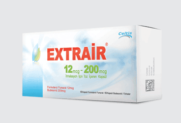 EXTRAIR 12 MCG+200 MCG INHALASYON ICIN TOZ ICEREN KAPSUL (60+60 KAPSUL) İlaç Görseli