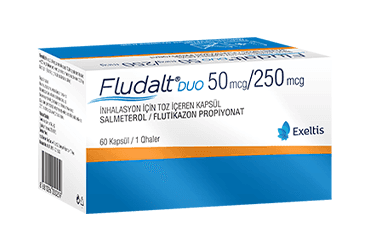 FLUDALT DUO 50 MCG/250 MCG INHALASYON ICIN TOZ ICEREN KAPSUL (60 KAPSUL) İlaç Görseli