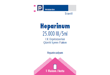 HEPARINUM 25000 IU/5 ML I.V. ENJEKSIYONLUK COZELTI ICEREN 10 FLAKON İlaç Görseli
