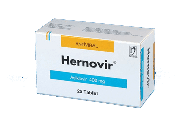 HERNOVIR 400 MG 25 TABLET İlaç Görseli