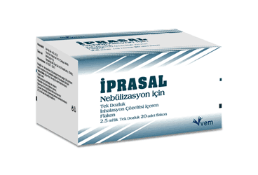 IPRASAL 0.5+2.5 MG/2.5 ML NEBULIZASYON ICIN TEK DOZLUK INHALASYON COZELTISI ICEREN FLAKON İlaç Görseli