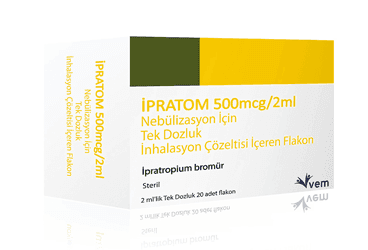 IPRATOM 500 MCG/2 ML NEBULIZASYON ICIN TEK DOZLUK INHALASYON COZ. ICEREN 20 FLAKON İlaç Görseli