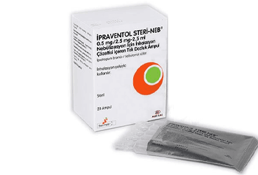 IPRAVENTOL STERI-NEB 0,5 MG/2,5 MG 2,5 ML NEBULIZASYON ICIN INHALASYON COZELTISI ICEREN TEK DOZLUK 20 AMPUL İlaç Görseli