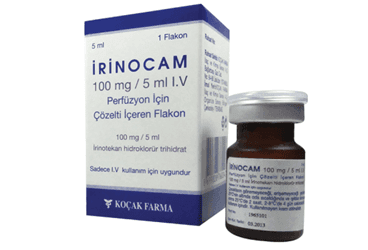 IRINOCAM 100 MG/5 ML IV PERFUZYON ICIN COZELTI ICEREN FLAKON İlaç Görseli
