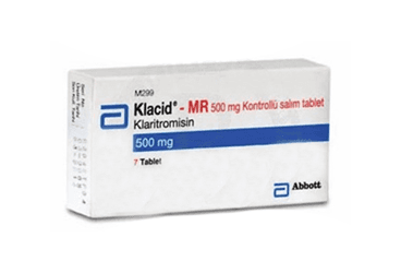 KLACID MR 500 DEGISTIRILMIS SALIM TABLET (7 TABLET) İlaç Görseli