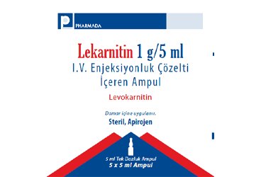 LEKARNITIN 1 G/5 ML IV ENJEKSIYONLUK COZELTI ICEREN 5 AMPUL İlaç Görseli