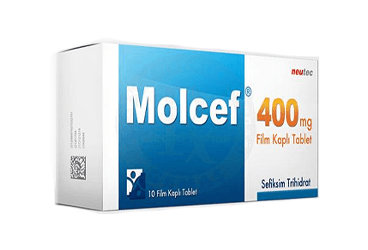 MOLCEF 400 MG FILM KAPLI TABLET (10 FILM KAPLI TABLET) İlaç Görseli