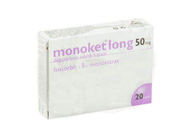 MONOKET LONG 50 MG DEGISTIRILMIS SALIMLI SERT KAPSÜL (20 KAPSUL) İlaç Görseli