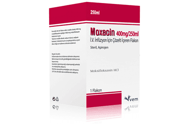 MOXACIN 400 MG/250 ML IV INF. ICIN COZELTI ICEREN 1 FLAKON İlaç Görseli