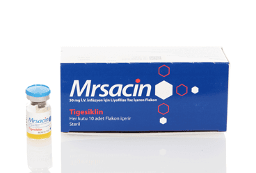 MRSACIN 50 MG IV INFUZYON COZ. ICIN LIYOFILIZE TOZ ICEREN 10 FLAKON İlaç Görseli